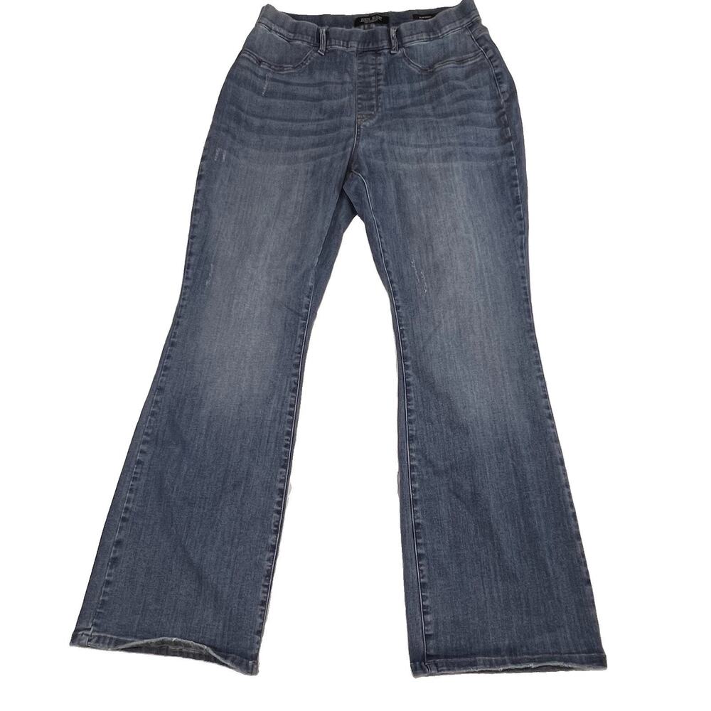 Judy Blue Slim Boot Cut Jeans Plus Size 18W Medium Wash Pull On Elastic Waist